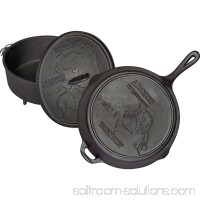 Camp Chef CBOX100 National Parks 12 Dutch Oven, 12 Iron Skillet and Interchangeable Lid Cast Iron Set 557245940